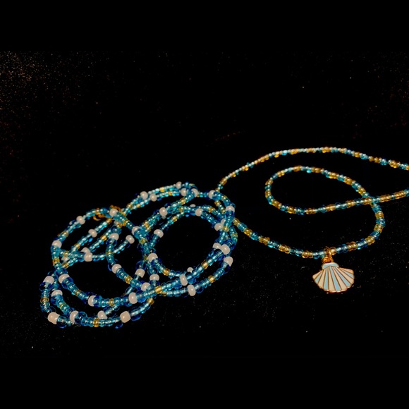 Glass bead jewelry set - Picture 2 of 5